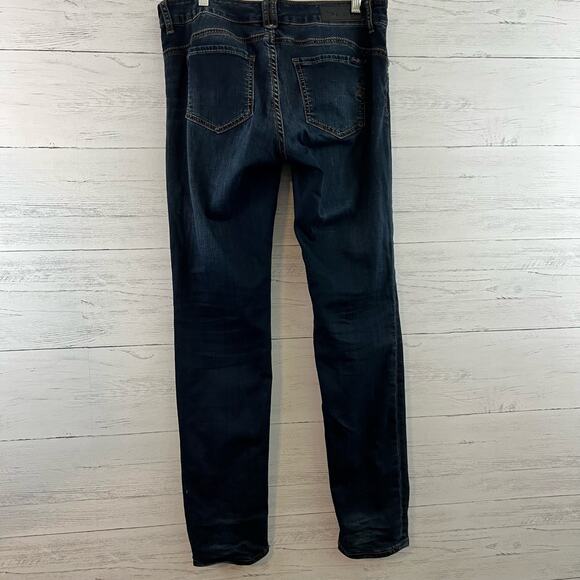 Seven 7 Dark Wash Skinny Low Rise Denim Jeans Size 8 - Picture 2 of 7